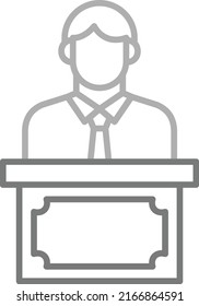 Speech vector icon. Can be used for printing, mobile and web applications.