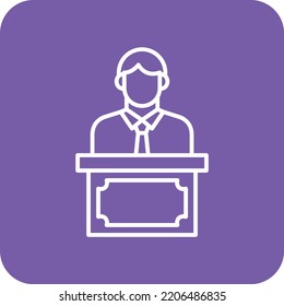 Speech vector icon. Can be used for printing, mobile and web applications.