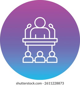 Speech vector icon. Can be used for printing, mobile and web applications.