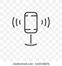 Speech vector icon isolated on transparent background, Speech logo concept