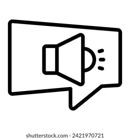 Diseño de iconos de línea del vector de voz