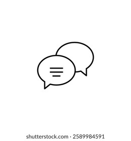Speech Vector line icon icons design