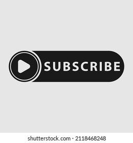 speech video for logo icon subscription. simple flat design vector illustration.