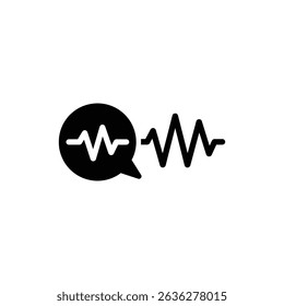 Speech Wave Transforming into Data Visualization Graphic