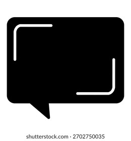 Speech web icon vector. chat illustrator sign. message symbol or logo.
