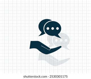 speech web icon. vector design