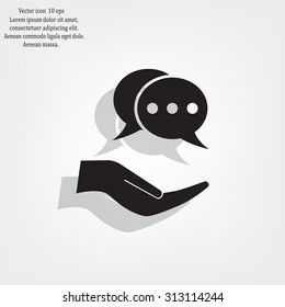 speech web icon. vector design