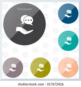 speech web icon. vector design