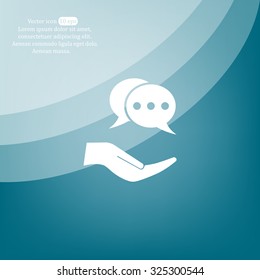 speech web icon. vector design