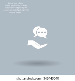 speech web icon. vector design