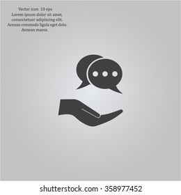 speech web icon. vector design