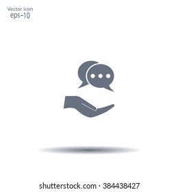 speech web icon. vector design