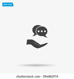 speech web icon. vector design