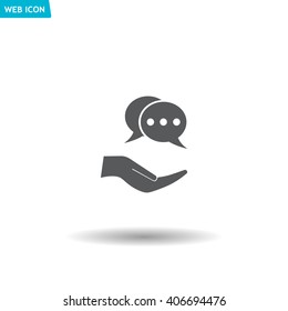 speech web icon. vector design