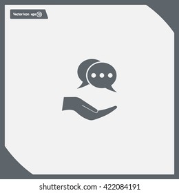 speech web icon. vector design