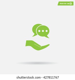 speech web icon. vector design