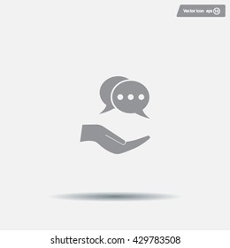 speech web icon. vector design