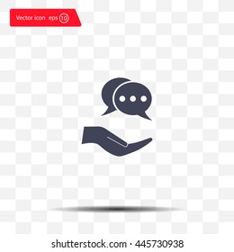 speech web icon. vector design