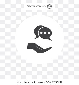 speech web icon. vector design