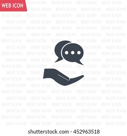 speech web icon. vector design