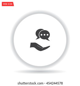 speech web icon. vector design