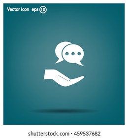 speech web icon. vector design