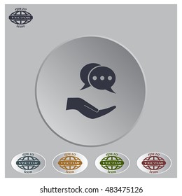 speech web icon. vector design