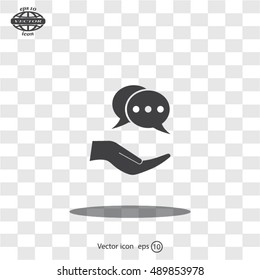 speech web icon. vector design