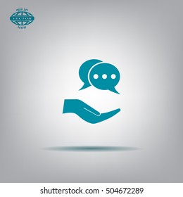 speech web icon. vector design