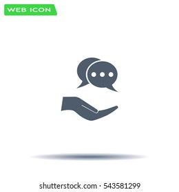 speech web icon. vector design