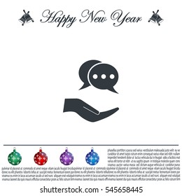 speech web icon. vector design