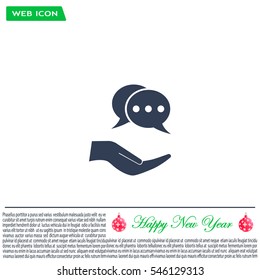 speech web icon. vector design