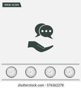 speech web icon. vector design
