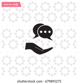 speech web icon. vector design