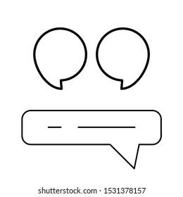 Speech window. Dialogue frame for comics. Set icons