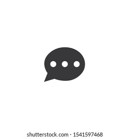 Speech,bubble chat icon on a white background