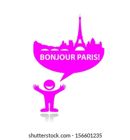 Speech-bubble - Hello City! Paris 