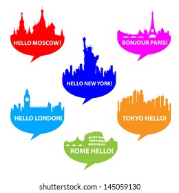 Speech-bubble - Hello City! City symbol