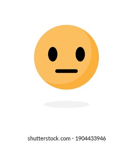 Speechless Emoticon. Quiet Symbol. No Comment Symbol - Vector, Sign for Design, Presentation, Website or Apps Elements.