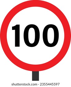 speed 100km - speed limit 100