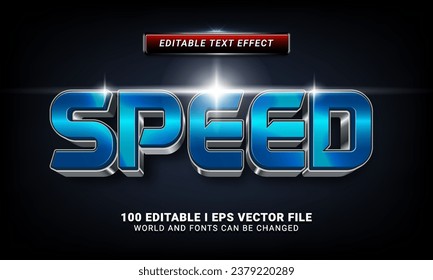 speed 3d style text effect