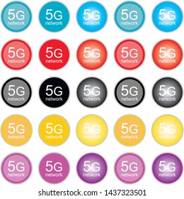speed 5g button icon on site fast internet network