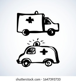 Speed 911 alert traffic delivery isolated on white backdrop. Web outline scrawl logo concept. Freehand linear black ink hand drawn picture emblem sketchy in art retro scribble contour graphic style