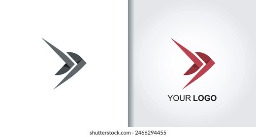 speed arrow logo template vector