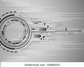 speed arrow network digital communication. circuit technology abstract background vector