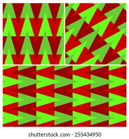 Speed arrow vector pattern in up, down, diagonal and horizontal direction