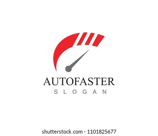 Speed auto car logo and symbol template