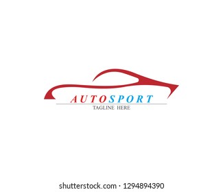 Speed auto car logo template