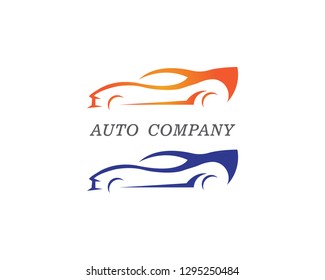 Speed auto Car logo template icon design
