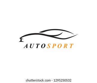 Speed auto Car logo template icon design
